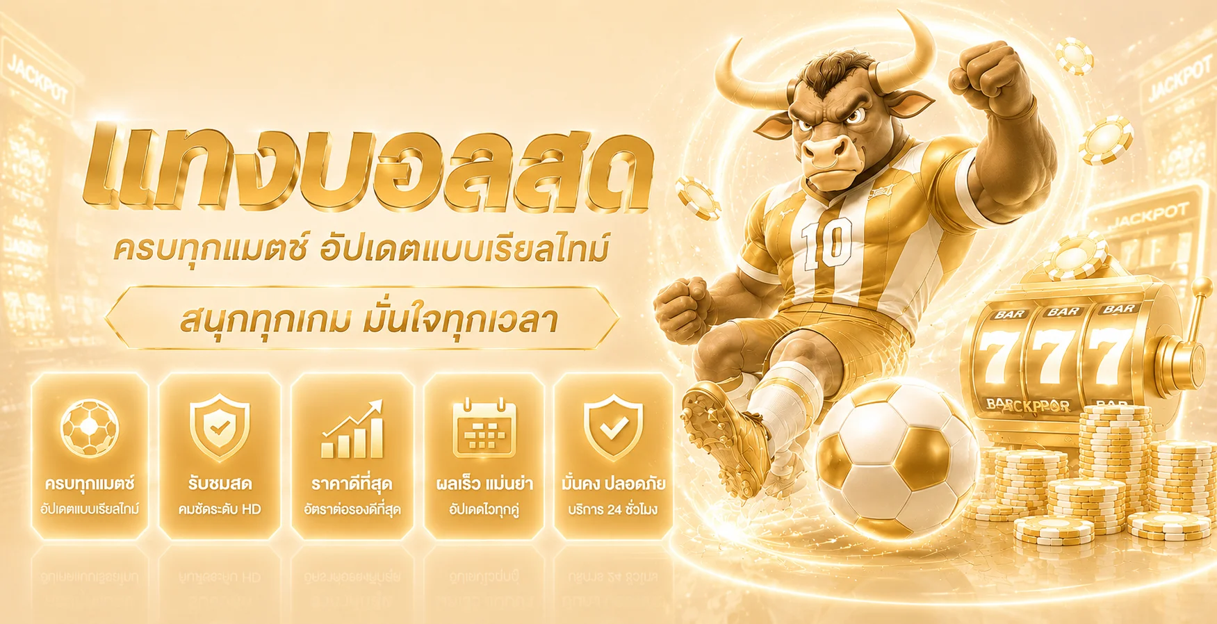 ฟุตบอลและผลบอลสด TURBOWIN พร้อมองค์ประกอบเกม PG Soft
